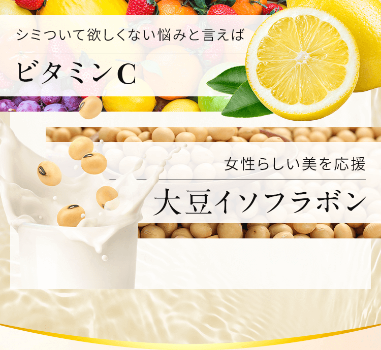 ビタミンC・大豆イソフラボン